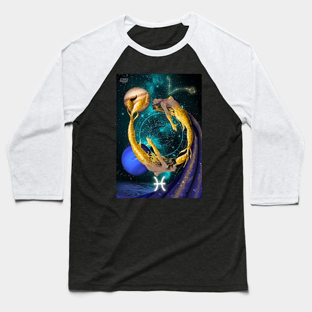 Pisces Baseball T-Shirt by JonasEmanuel